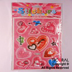 STICKER CORAZONES/FLECHA HS5486-1 x 12